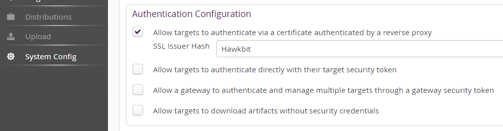 Example Reverse Proxy Settings