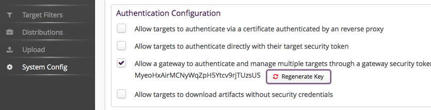 Enable Gateway Token