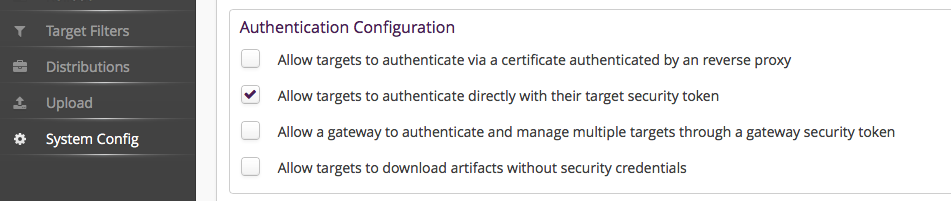 Enable Target Token